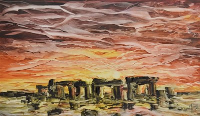 Lot 457 - David Jones (Modern) - Acrylic - Stonehenge