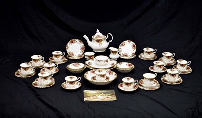 Lot 385 - Royal Albert Old Country Roses tea service for fourteen settings