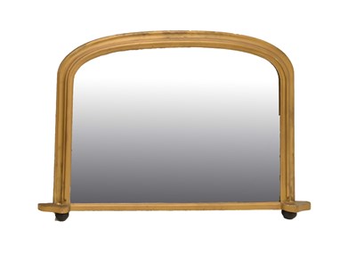 Lot 540 - Late Victorian or Edwardian giltwood overmantel mirror