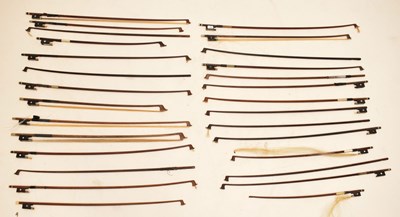 Lot 257 - Collection of violin bows