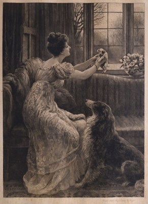 Lot After Herbert Thomas Dicksee, (1862-1942) - Etching - 'Should Auld Acquaintance Be Forgot'