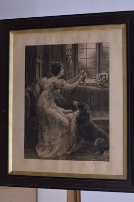 Lot After Herbert Thomas Dicksee, (1862-1942) - Etching - 'Should Auld Acquaintance Be Forgot'