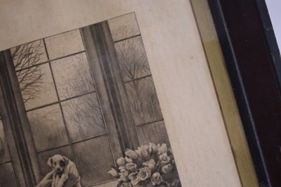 Lot After Herbert Thomas Dicksee, (1862-1942) - Etching - 'Should Auld Acquaintance Be Forgot'