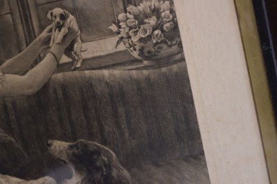 Lot After Herbert Thomas Dicksee, (1862-1942) - Etching - 'Should Auld Acquaintance Be Forgot'