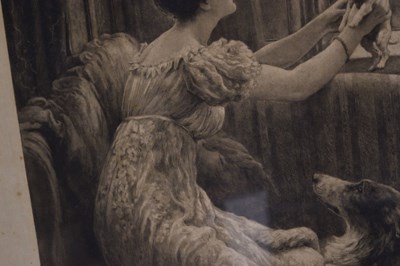 Lot After Herbert Thomas Dicksee, (1862-1942) - Etching - 'Should Auld Acquaintance Be Forgot'