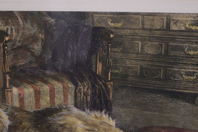 Lot After Herbert Thomas Dicksee, (1862-1942) - Etching - 'Fire Worshippers'