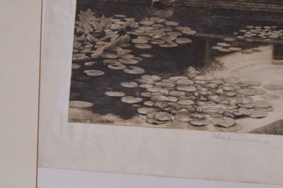 Lot After Herbert Thomas Dicksee, (1862-1942) - Etching - 'The Wishing Pool'