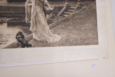 Lot After Herbert Thomas Dicksee, (1862-1942) - Etching - 'The Wishing Pool'
