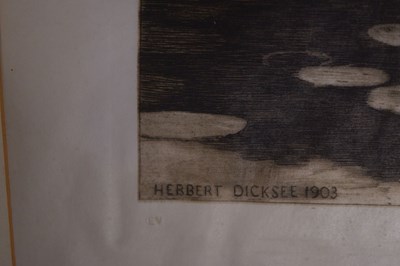 Lot After Herbert Thomas Dicksee, (1862-1942) - Etching - 'The Wishing Pool'