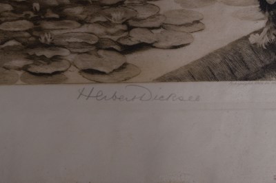 Lot After Herbert Thomas Dicksee, (1862-1942) - Etching - 'The Wishing Pool'