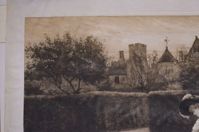 Lot After Herbert Thomas Dicksee, (1862-1942) - Etching - 'The Wishing Pool'