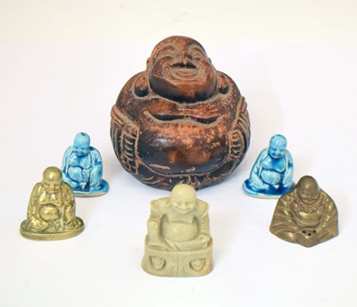 Lot 400 - Pair of Chinese faience deities, etc
