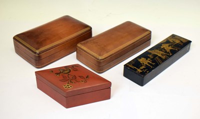 Lot 212 - Collection of four vintage boxes