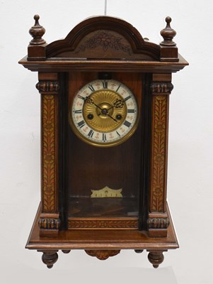 Lot 527 - Early 20th century mahogany 'Vienna' wall clock