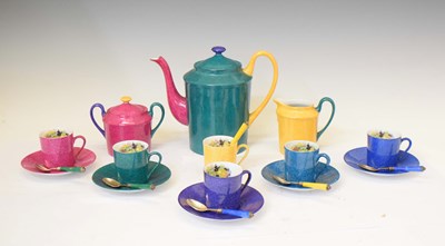 Lot 380 - 'Laure Japy Paris' Limoges porcelain part coffee set
