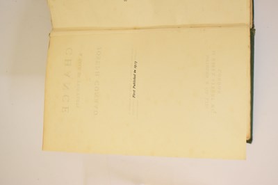 Lot Joseph Conrad, 'Chance', the spurious first edition