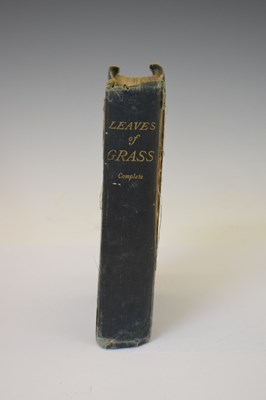 Lot Walt Whitman - Leaves of Grass, 1872