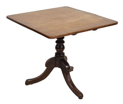 Lot 575 - Early 19th century mahogany snap-top tripod occasional table