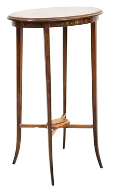 Lot 562 - Small painted satinwood occasional table