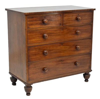 Lot 558 - Victorian mahogany chest of drawers