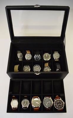 Lot 76 - Collection of fifteen dress watches