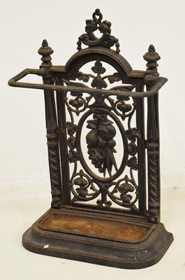Lot 595 - Late 19th / early 20th century cast iron walking stick or umbrella stand