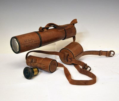 Lot 189 - Ross of London WW1 military issue three draw brass telescope