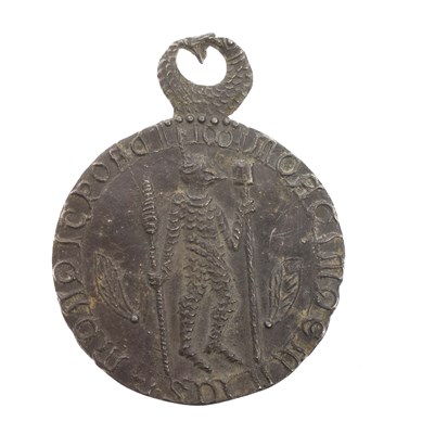 Lot 215 - 19th century lead 'Billy & Charley' Shadwell Dock Mudlark forgery