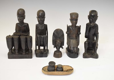 Lot 231 - Collection of Kenyan or Tanzanian wooden tourist figures