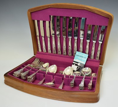Lot 245 - Late 20th century Smith Seymour Ltd, Sheffield canteen of Kings pattern cutlery