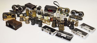 Lot 281 - Collection of twenty five opera or field glasses