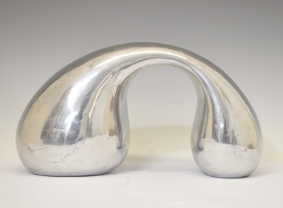 Lot 500 - Eva and Peter Moritz for IKEA - Biomorphic polished aluminium sculpture
