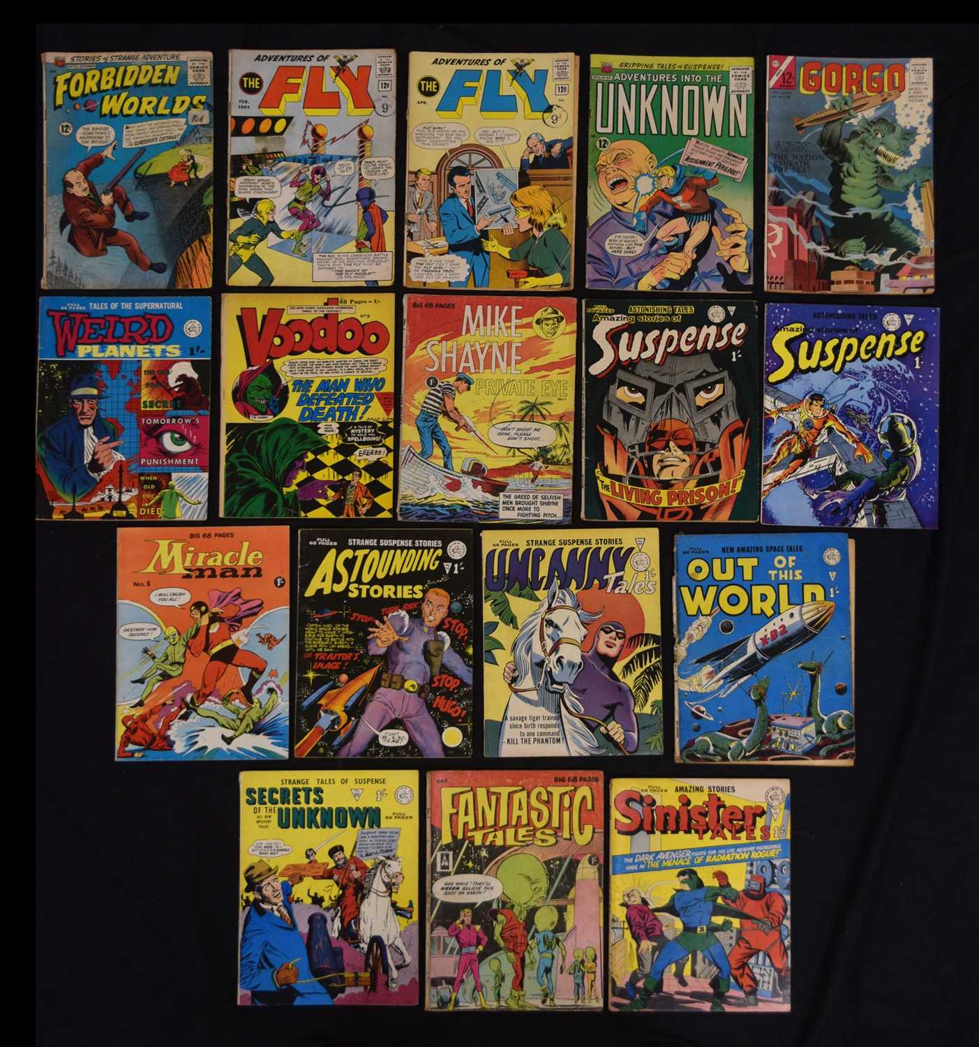Lot Collection of mainly 1960s comics with issues featuring characters from Marvel, etc