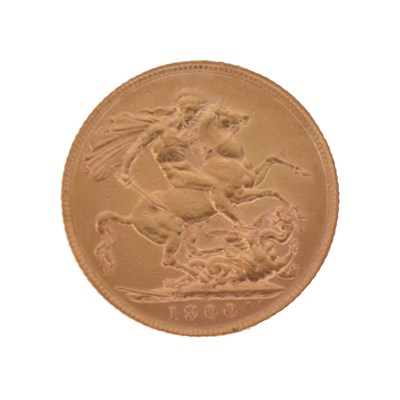 Lot 124 - Queen Victoria gold sovereign, 1900