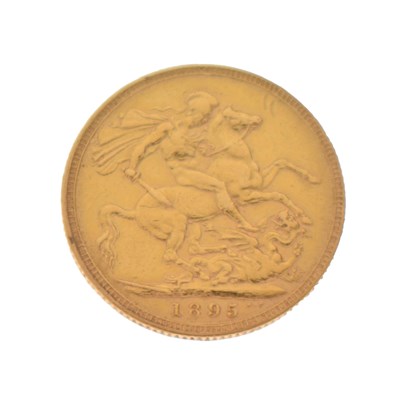 Lot 123 - Queen Victoria gold sovereign, 1895