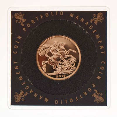 Lot 126 - Elizabeth II gold sovereign, 2015