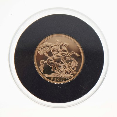 Lot 128 - Elizabeth II gold sovereign, 2017