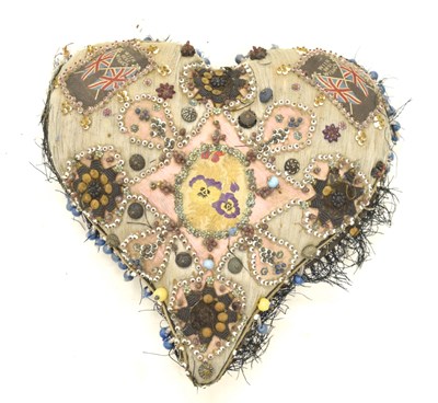 Lot 524 - World War I Period sweetheart pin cushion