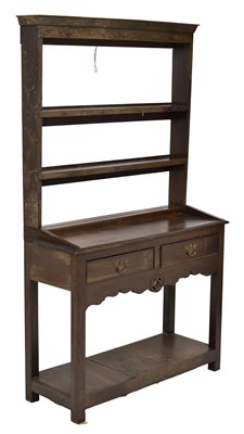 Lot 559 - Small 19th century oak dresser