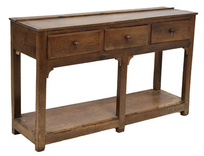 Lot 551 - Early 19th century oak dresser base