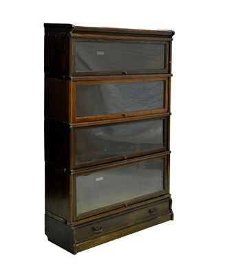 Lot 593 - Oak Globe Wernicke bookcase