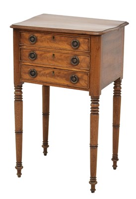 Lot 561 - 19th century mahogany work/sewing table