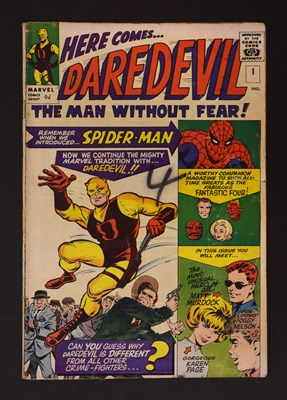 Lot Here Comes...Daredevil The Man Without Fear!, No. 1, (Marvel Comics, April 1964)