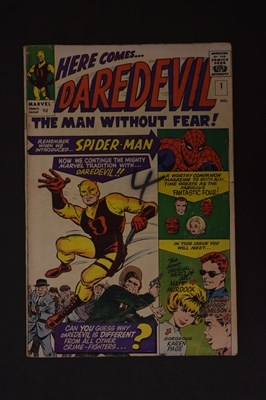Lot Here Comes...Daredevil The Man Without Fear!, No. 1, (Marvel Comics, April 1964)