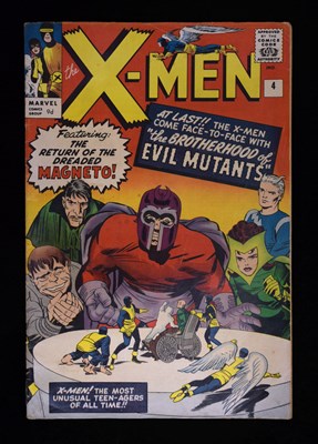 Lot The X-Men, Issue No. 4 (Marvel Comics, March 1964)