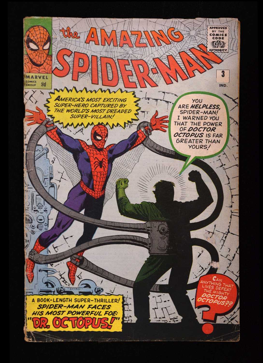 Lot The Amazing Spider-Man, Issue No. 3 (Marvel Comics, June 1963)