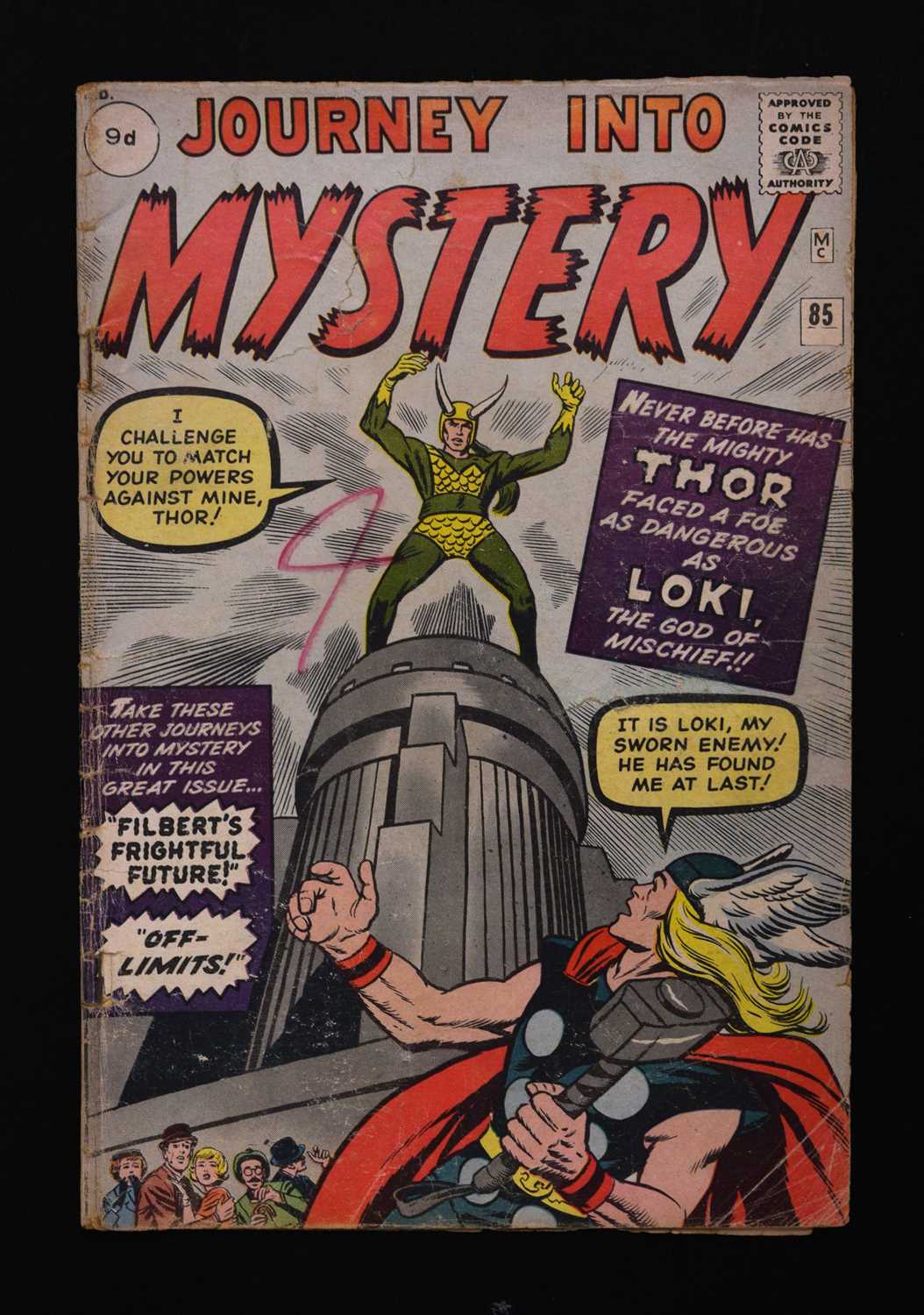 Lot Journey Into Mystery, Issue No. 85 (Marvel Comics, October 1962), 9d
