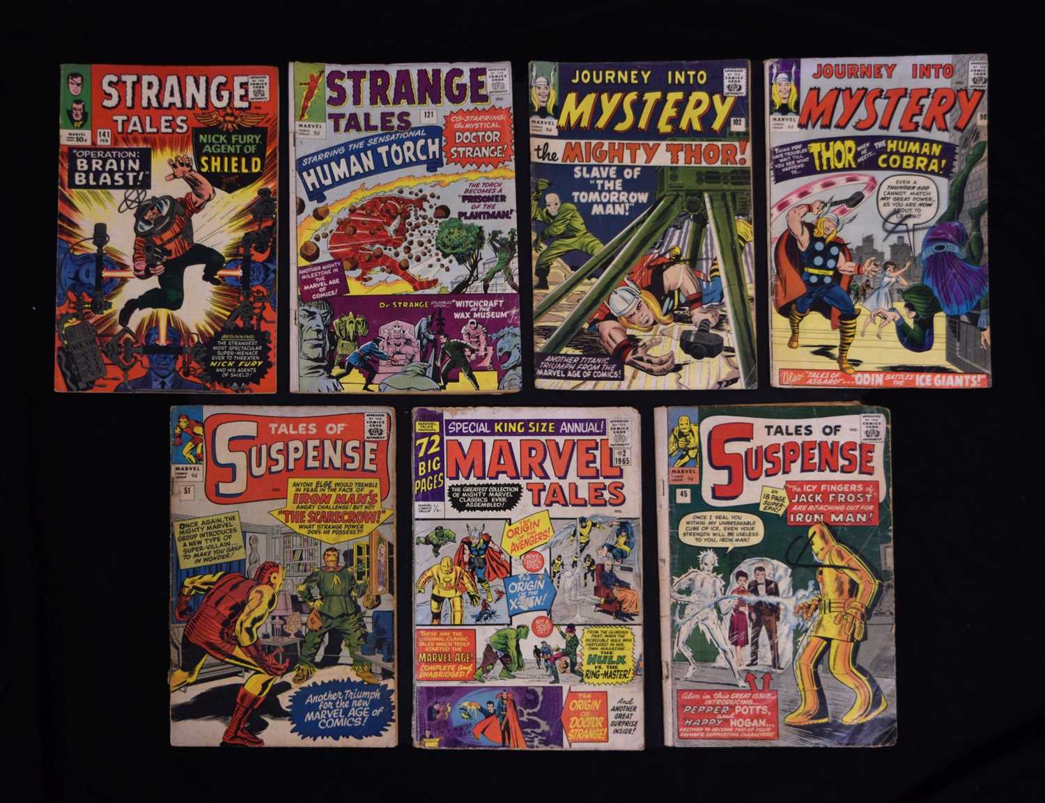 Lot Collection of 1960s Marvel comics