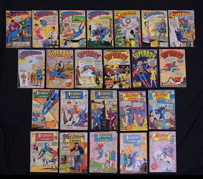 Lot Collection of twenty-three 1960s DC Superman comics