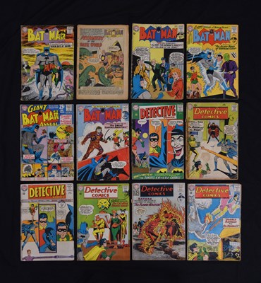 Lot Collection of twenty-three 1960s DC comics featuring Batman